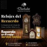 Compostura de relojes de sobre mesa, murales y de pulsera