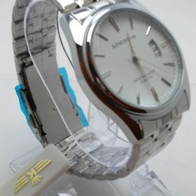 Reloj Análogo, Calendario, Resistente Al Agua, Esfera Blanca