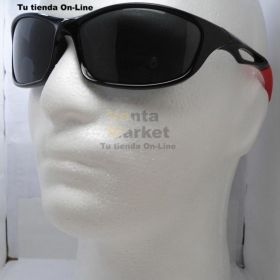 Gafas Polarizadas Color Negro Con Rojo
