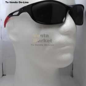 Gafas Polarizadas Color Negro Con Rojo