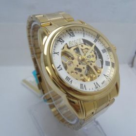 Reloj Automático Bosck Acero Inxoidable Esfera Blanca