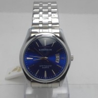 Reloj Análogo, Calendario, Resistente Al Agua, Esfera Azul